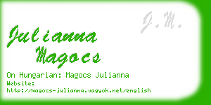 julianna magocs business card